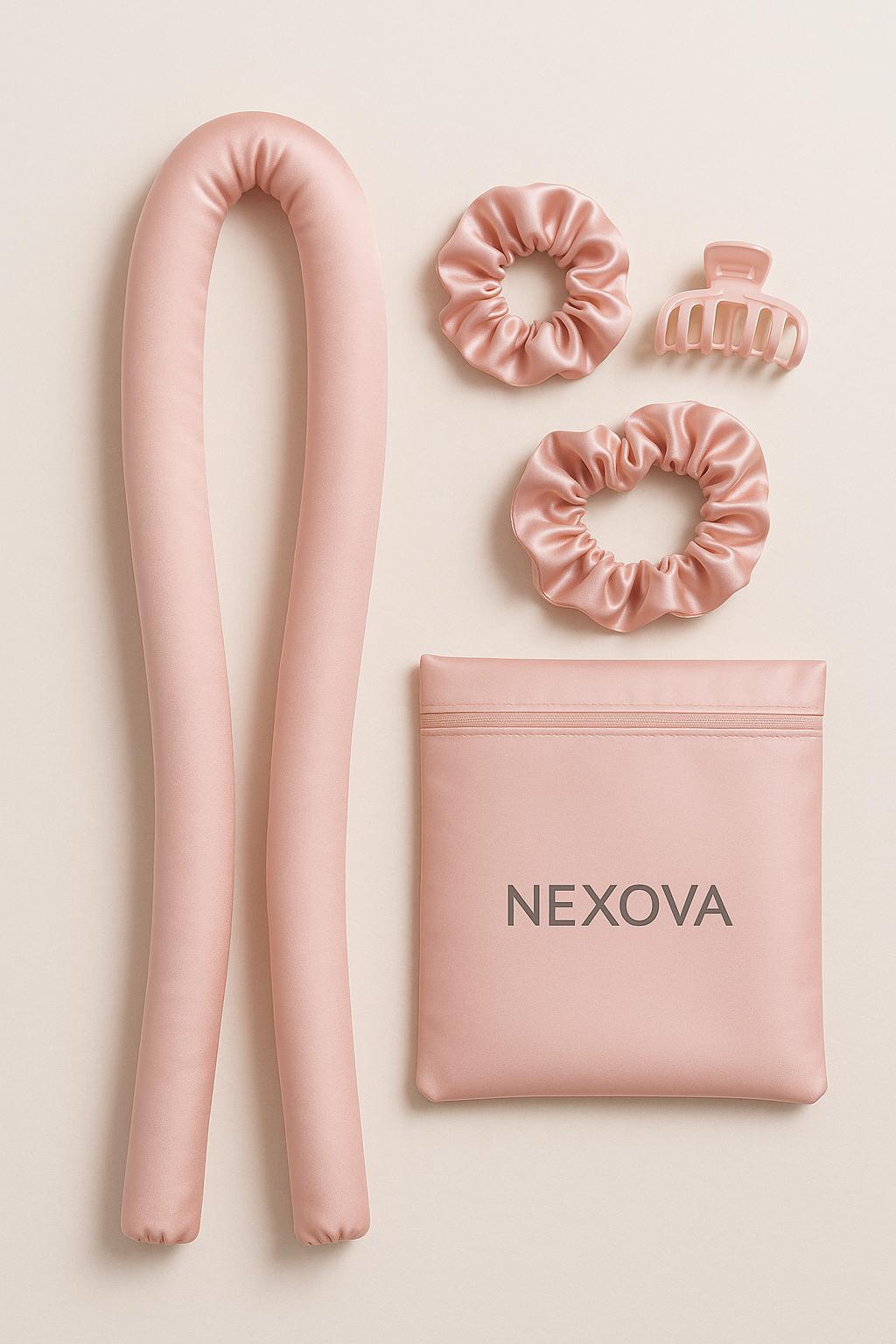 Luxury Heatless Hair Curler Kit No Heat Damage. Effortless Waves. Overnight.