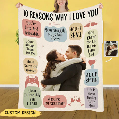NEXOVA™ - 10 REASONS I ADORE MY PERSONALIZED PHOTO BLANKET