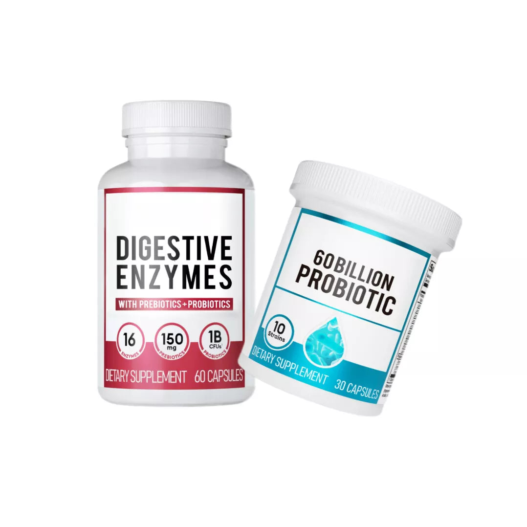 NEXOVA™ - DIGESTIVE ENZYMES 60CT + 60B PROBIOTIC 30CT