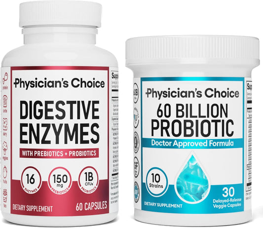 NEXOVA™  - DIGESTIVE ENZYMES 60CT + 60B PROBIOTIC 30CT