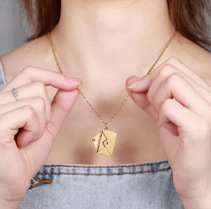 NEXOVA™   - ENVELOPE LOVE LETTER PENDANT NECKLACE