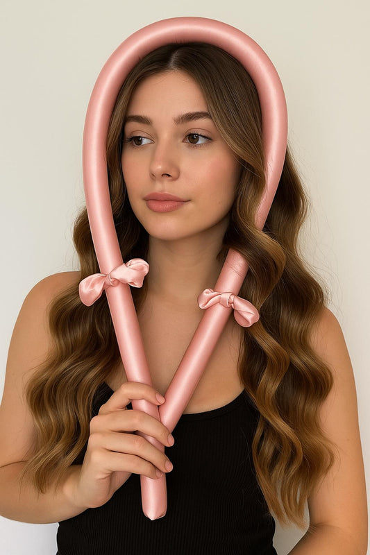 Luxury Heatless Hair Curler Kit No Heat Damage. Effortless Waves. Overnight.